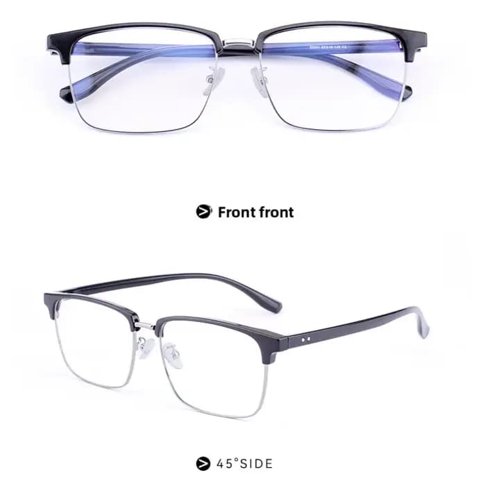 BLMUSA nouvelle mode carré surdimensionné cadre lunettes de Prescription affaires hommes large visag