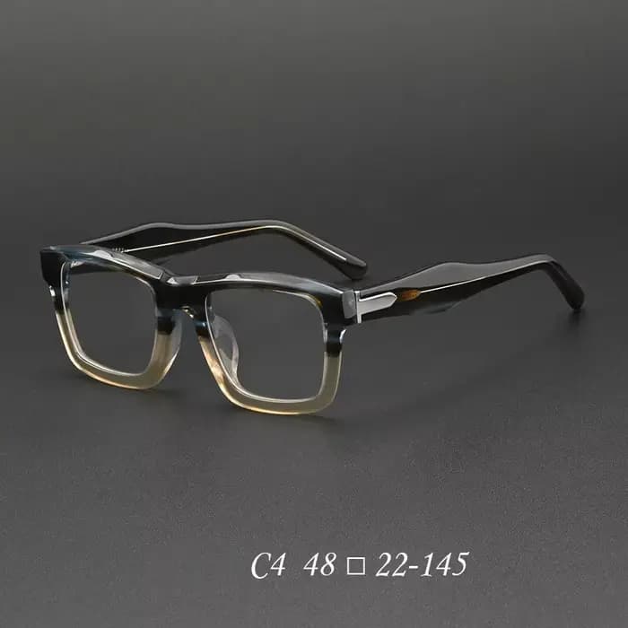 Lunettes de lecture de grande taille pour hommes, monture rectangulaire rétro en acétate, verres opt