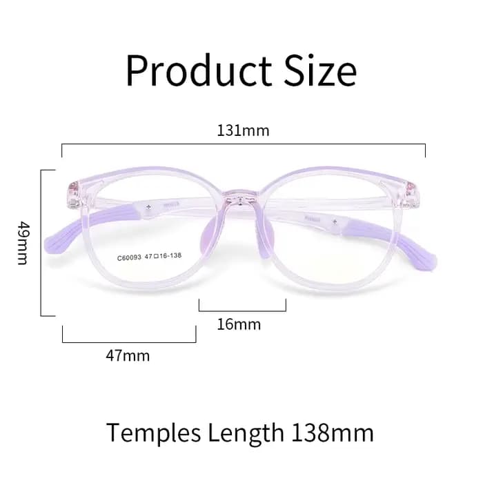 Xbora – lunettes TR90 pour garçons et filles, monture ovale, branches confortables, Anti-lumière ble