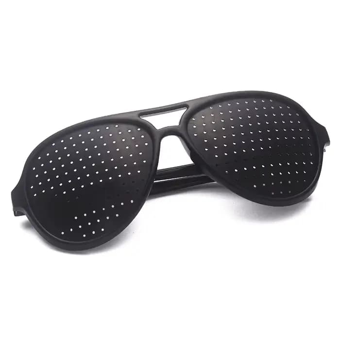 Lunettes sténopé pour exercices, amélioration de la vue, Gadget d'entraînement, fournitures pour voy