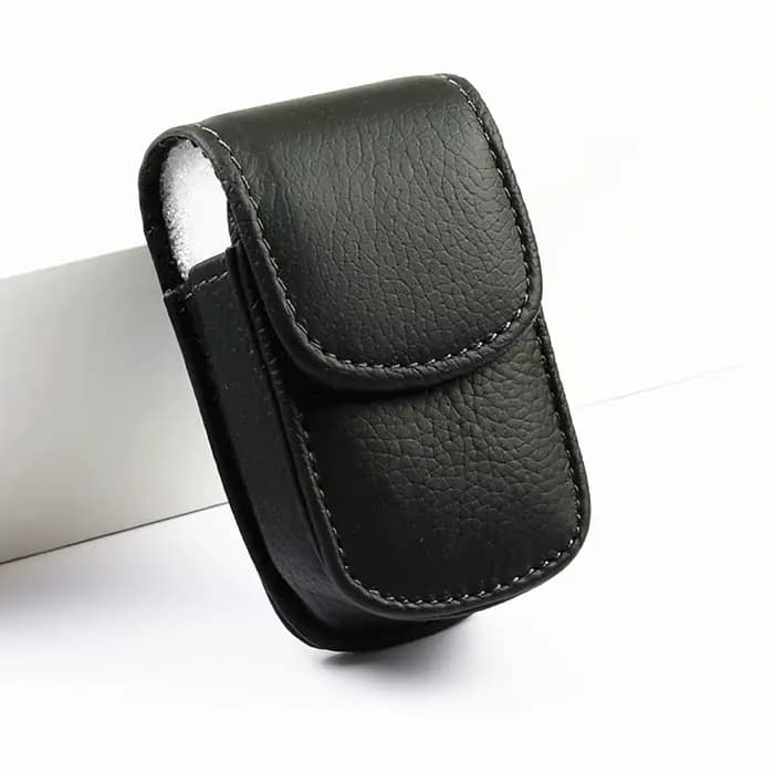 Étui à lunettes en cuir PU portable pour hommes et femmes, boîte de rangement pour lunettes pliantes