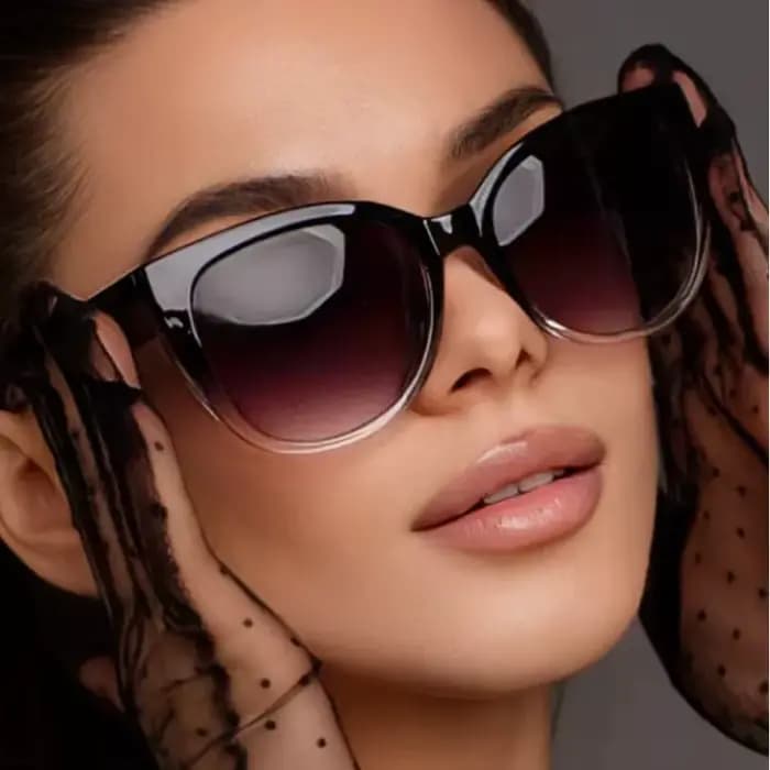 Lunettes de soleil œil de chat pour femmes, design de marque, dégradé, Simple, jambes larges, unisex