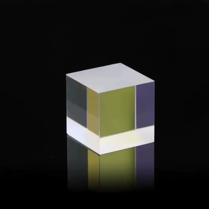 Diviseur de Faisceau Optique 20 * 20 * 20 mm Prisme de Division en Verre K9 Rapport Spectral 50%:50%