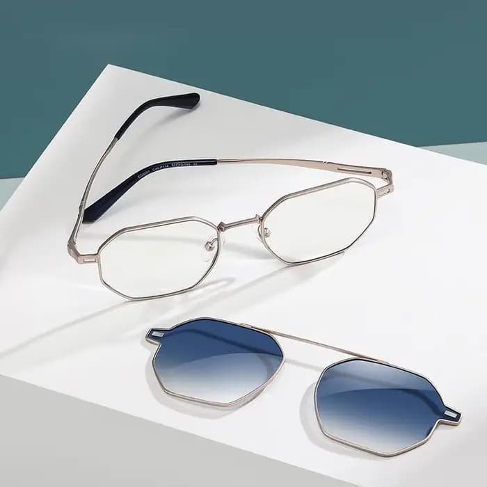 COIan-Lunettes de soleil polarisées à clip magnétique pour hommes et femmes, lunettes anti-lumière b