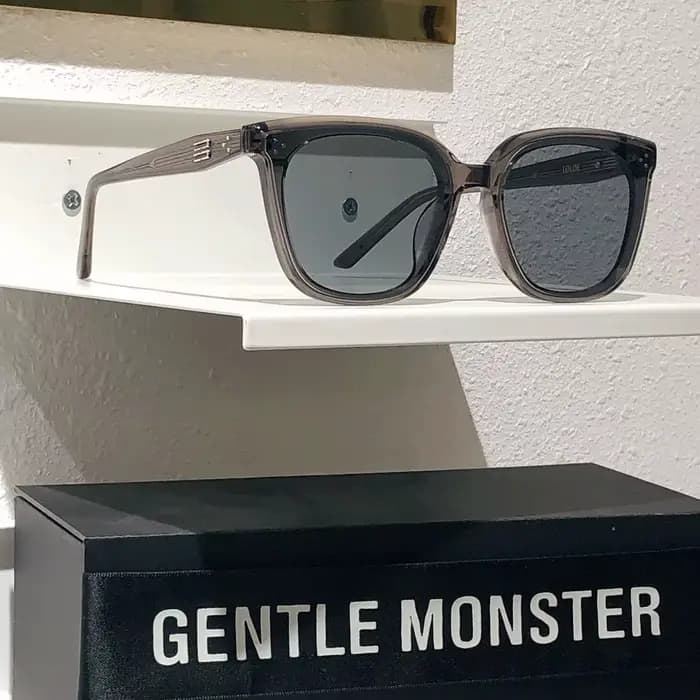 GENTLE MONSTER LOLOE Lunettes de soleil surdimensionnées carrées en acétate pour hommes et femmes, U