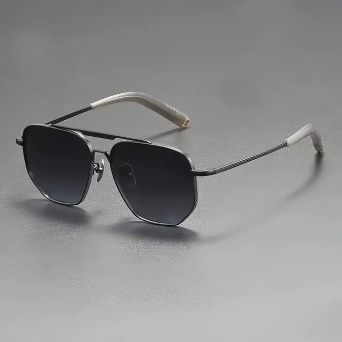 Lunettes de soleil de luxe inspirées de DITA, modèle pilote polygonal, légères en titane, polarisées