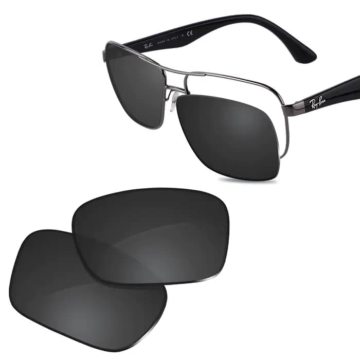 Lentilles de rechange polarisées Glintbay New Performance pour lunettes de soleil RB3516-59mm Ray-Ba
