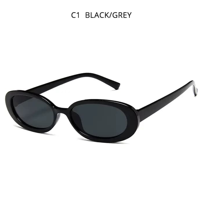 Lunettes de soleil ovales classiques pour femmes, élégantes, couleur vache, pour dames, petites nuan