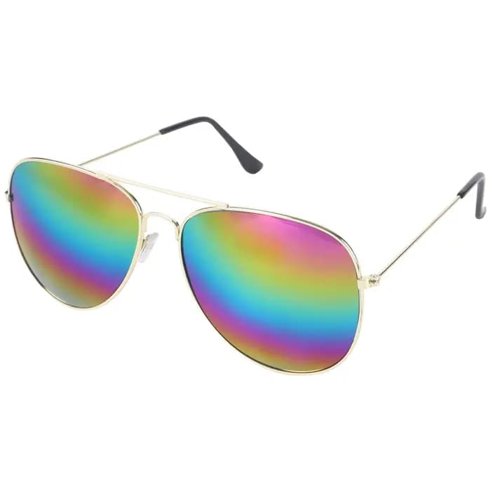 Happator-Lunettes de soleil rétro pour hommes et femmes, verres miroir pour shopping, voyage, condui