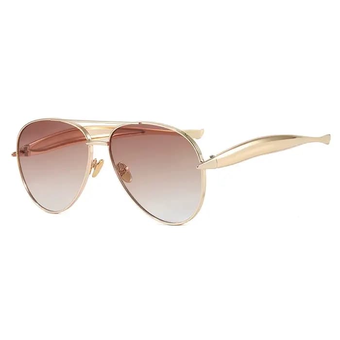 Lunettes de soleil pilote pour hommes et femmes, rétro, marque de styliste, surdimensionnées, unisex