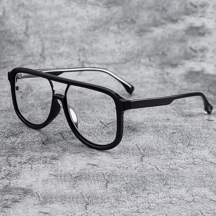 Fashoin grand cadre Anti lumière bleue lunettes cadre hommes femmes surdimensionné optique Prescript