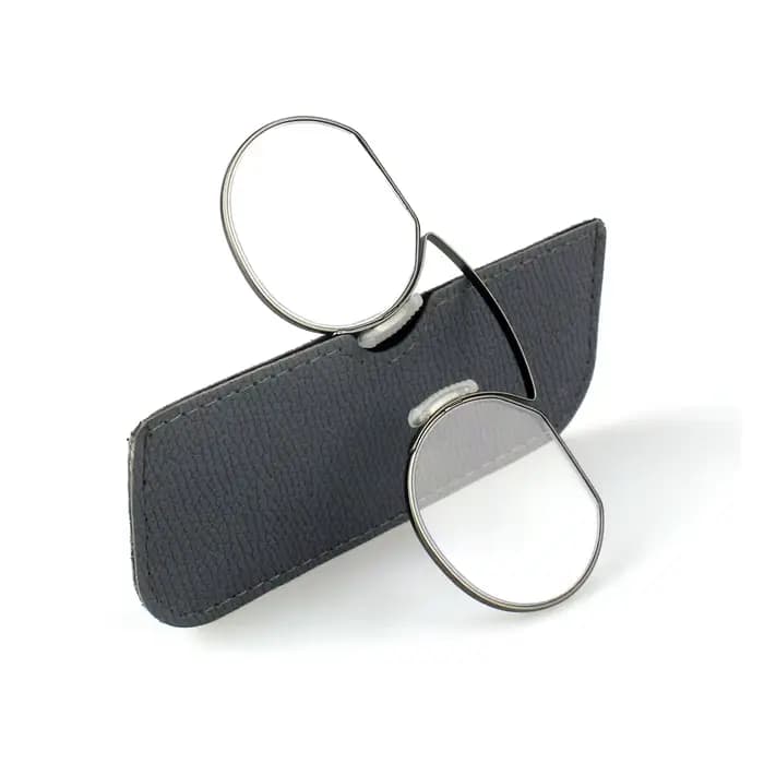 Lunettes de lecture pour hommes, Clip nez Portable avec Temple presbyte, ovale en métal de haute qua