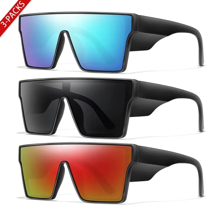 Lunettes de soleil de pêche à grand cadre pour hommes et femmes, lunettes de sport de plein air, lun