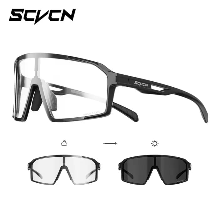 Lunettes de soleil photochromiques SCVCN pour l'alpinisme, le cyclisme, la course à pied et les spor