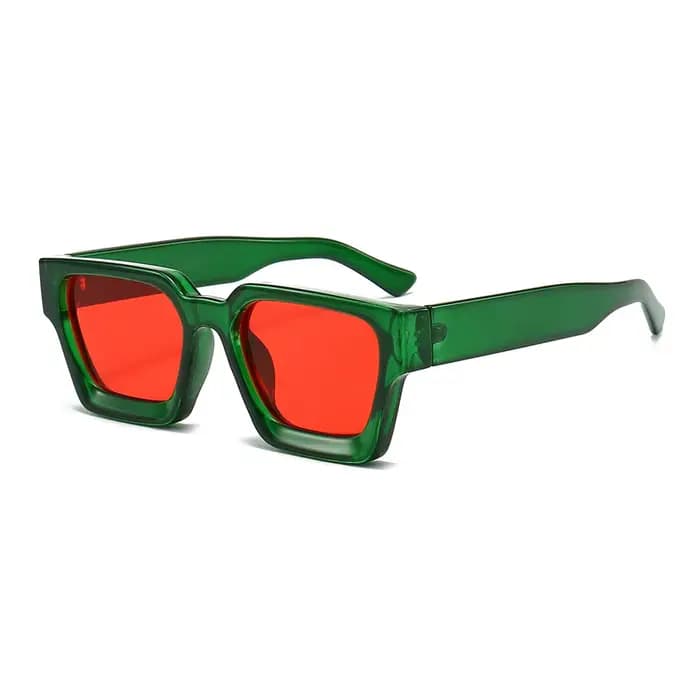 Lunettes de soleil multicolores à monture carrée large, légères, à branches larges, imprimé léopard,
