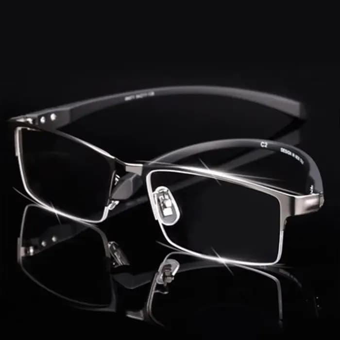 Monture de lunettes en alliage pour hommes, branches flexibles, jambes, matériau en alliage de galva