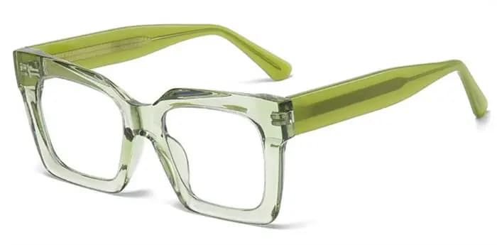 Lunettes de Lecture Élégantes Vertes et Claires pour Femme, Verres de Protection Contre la Lumière B