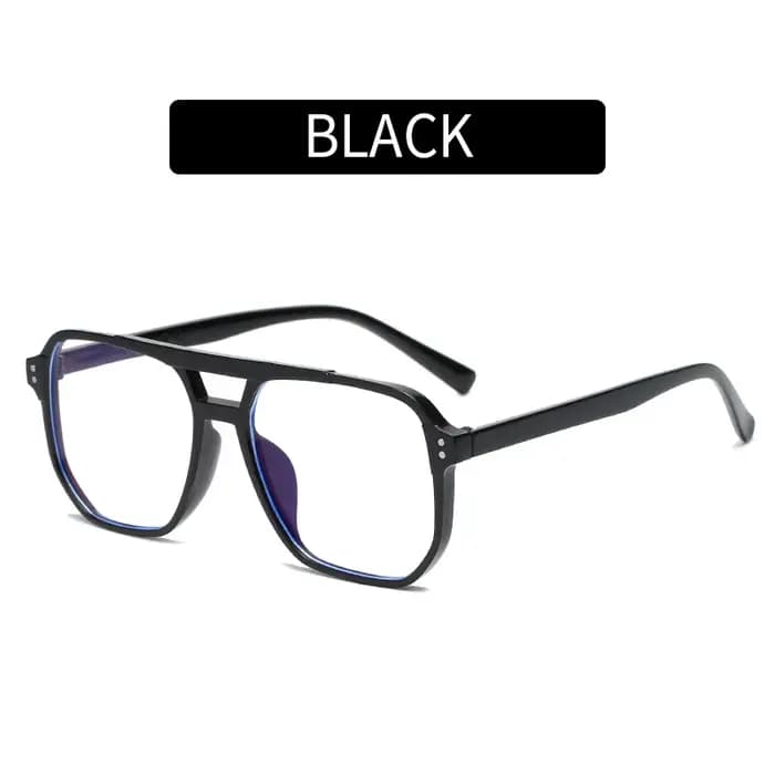 Monture de lunettes transparente pour ordinateur, anti-lumière bleue, carrée, pour femmes et hommes,
