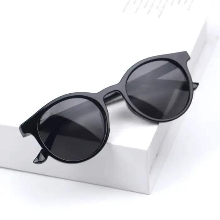 Style coréen enfants lunettes de soleil à la mode cadre rond enfants lunettes de soleil lentille tei