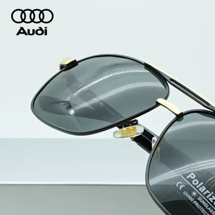 Lunettes de soleil polarisées AUDI avec boîte d'origine, lunettes de soleil de luxe pour hommes, lun