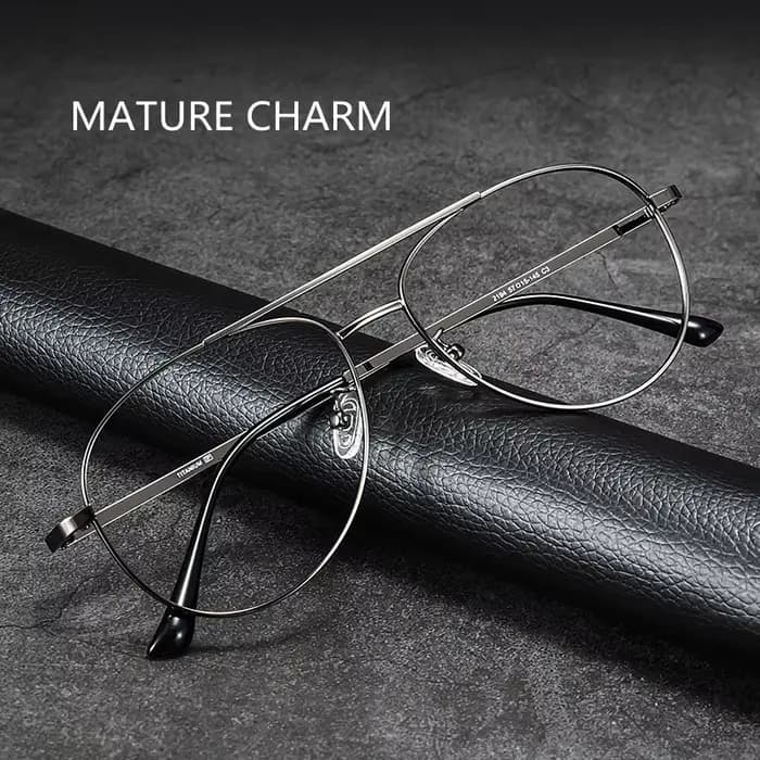 Monture de lunettes super légère en titane pur pour hommes, lunettes de pilote, lunettes décoratives