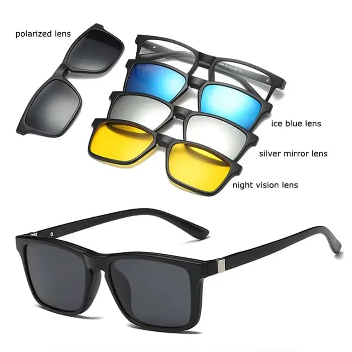 Belmon-Monture de lunettes pour hommes et femmes, lunettes de soleil polarisées à clipser, lunettes 