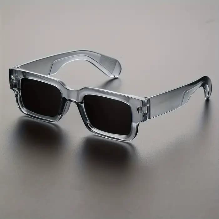 Lunettes rectangulaires à la mode adaptées à l'escalade, à la pêche, aux loisirs, aux fêtes de plein