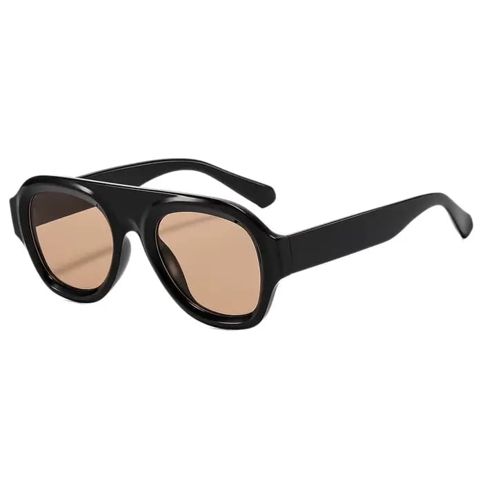 1 paire de lunettes de soleil Aviator tendance pour homme et femme, grand format, pour la conduite e