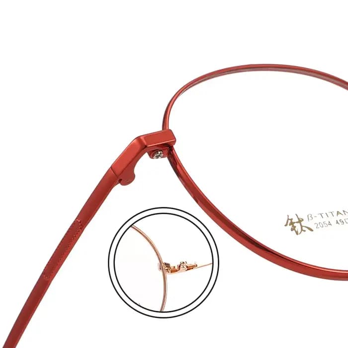 YIMARUILI Ultra léger pur titane lunettes cadre rétro rond décoratif optique Prescription lunettes c