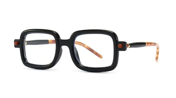 Lunettes de lecture de luxe pour hommes, rétro, mode, verres transparents carrés, Anti-lumière bleue