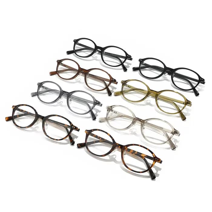 2026 nouveau cadre de lunettes ovale TR90 Anti lumière bleue lunettes léopard petite taille Styles c