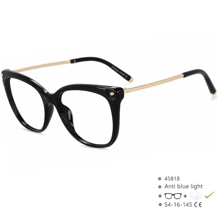 Lunettes de lecture œil de chat Vintage pour femmes, lentille optique Anti-lumière bleue, dioptrie p