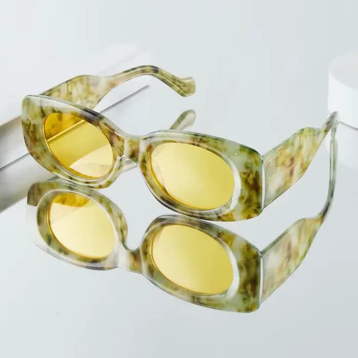 1Pc lunettes de mode pour femmes nouveau Style Unique Design Floral rétro à la mode Style de rue fem