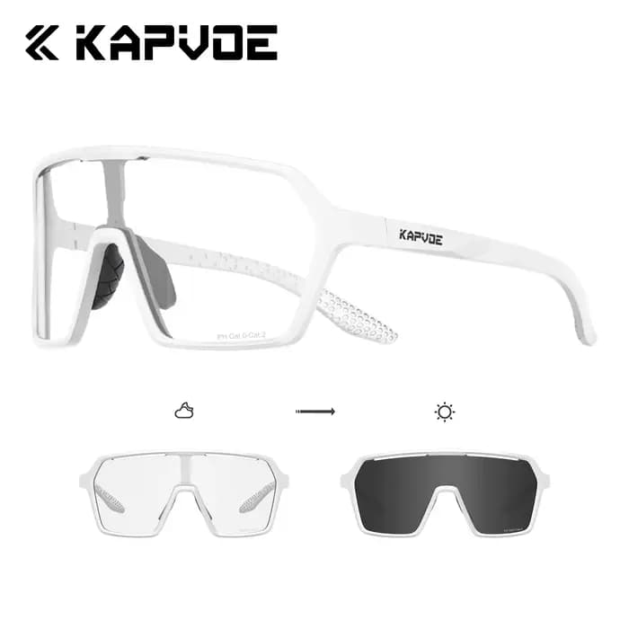 Lunettes de soleil sport photochromiques KAPVOE pour la randonnée, le cyclisme, lunettes de soleil é