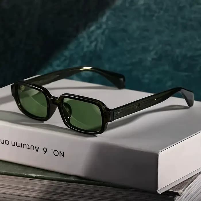 Lunettes de soleil polarisées carrées de petite taille, monture TR, lunettes de créateur de luxe, lu
