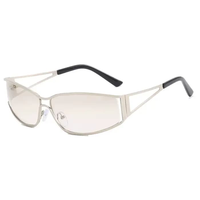 Lunettes de soleil Y2K pour femmes et hommes, surdimensionnées, de marque, avec verres dégradés, sty