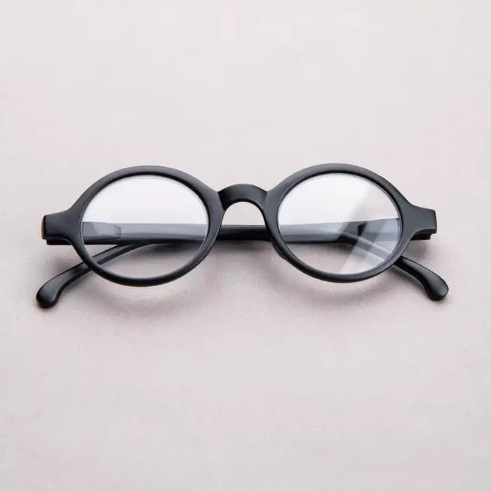 Lunettes de lecture rondes Vintage pour hommes, monture de lunettes, lentille transparente, lecteur 