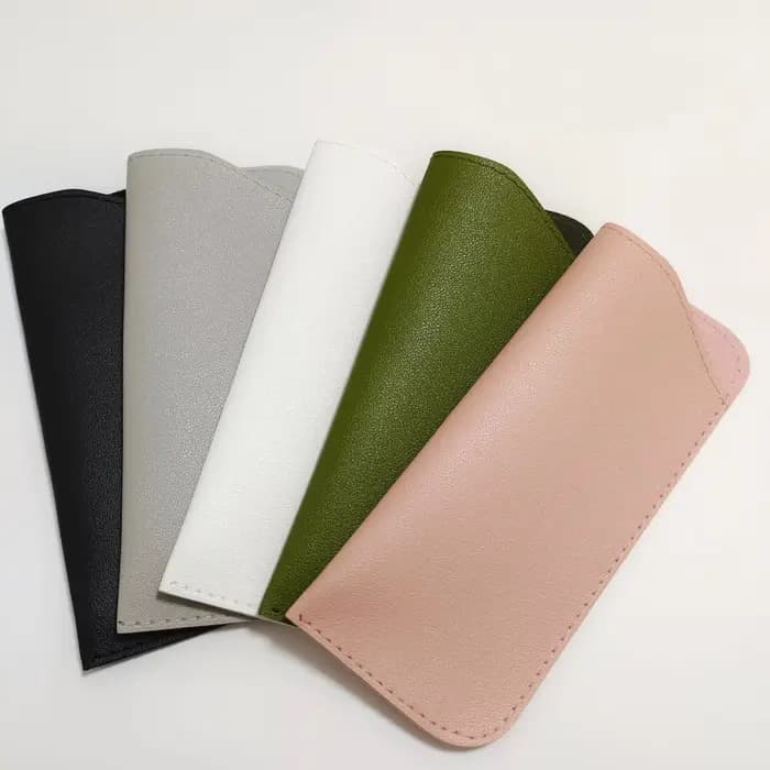 1pc sac à lunettes souple mode PU cuir lunettes lunettes de lecture pochette couverture Portable étu