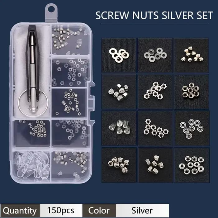 Kit de réparation de lunettes de soleil, vis, écrous, tampons, tournevis, pincettes pour lunettes de