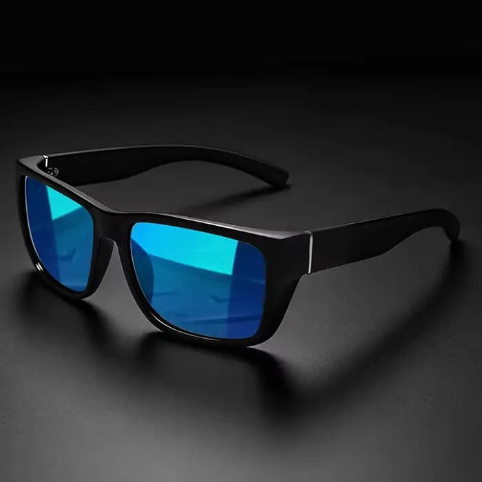 Lunettes de soleil polarisées pour hommes, carrées, rétro, vintage, protection UV400, lunettes de sp