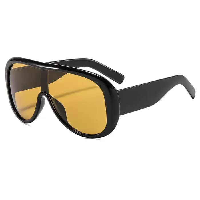 Lunettes de soleil carrées surdimensionnées de luxe style bohème, monture unique, populaires pour fe