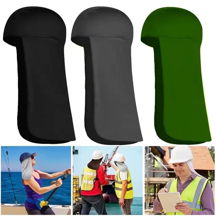 Capuchon de refroidissement pare-soleil élastique, bouclier de cou, casque rigide à large bord, Prot
