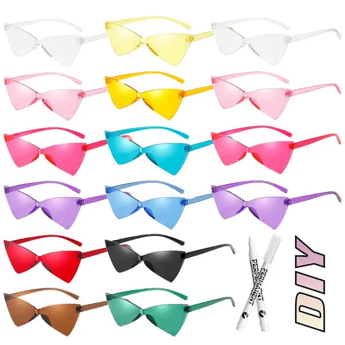 16-160 pièces lunettes de soleil de mariage personnalisées lunettes de soleil coeur personnalisées a