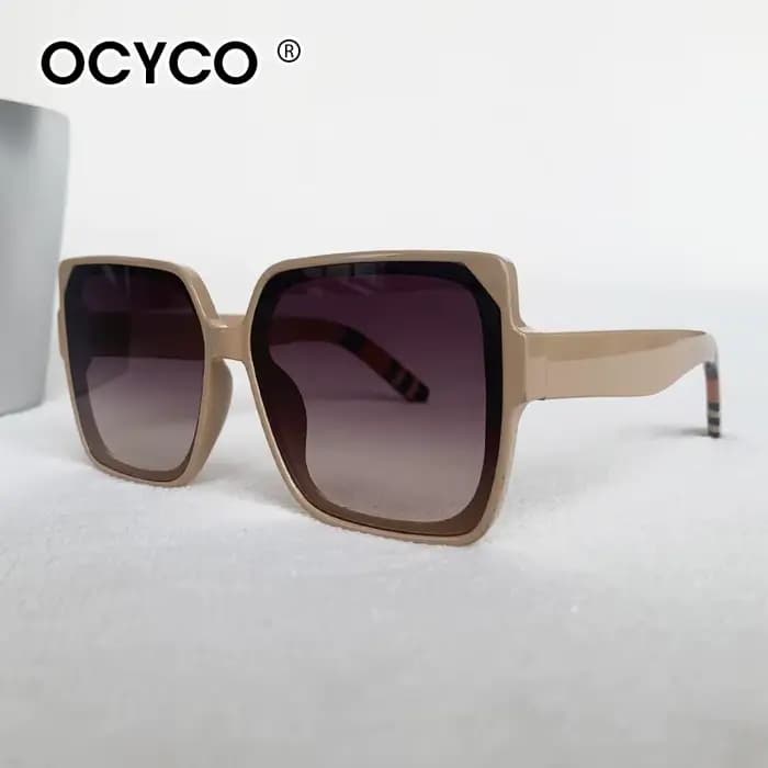 OCYCO – lunettes de soleil surdimensionnées pour femmes, noires, carrées, à la mode, pour hommes, vi