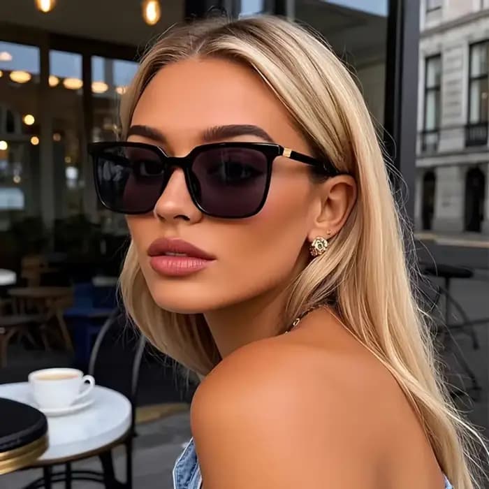 Lunettes de soleil tendance pour hommes et femmes de style rétro européen et américain, polyvalentes