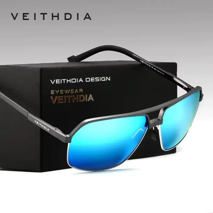 VEITHDIA – lunettes de soleil polarisées en aluminium pour hommes, verres de conduite, sport Vintage