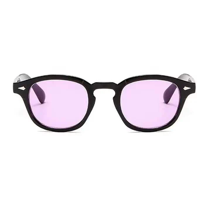 Mode Johnny Depp petit Style lunettes De soleil rondes hommes femmes clair teinté lentille marque De