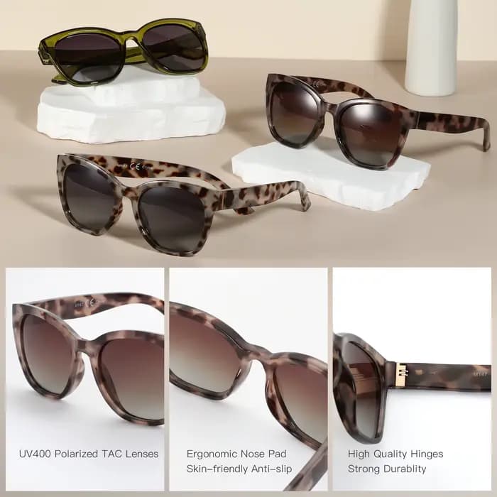 ZENOTTIC-Lunettes de soleil polarisées en œil de chat pour femmes, lunettes de soleil respirantes, p