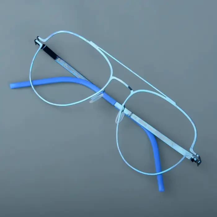 Allemagne sans vis hommes femmes lunettes cadre grand pilote ovale lunettes coloré pas de décolorati