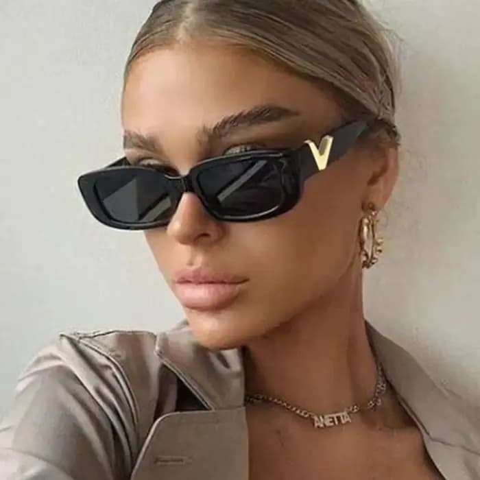 Mode Cat Eye lunettes de Soleil De Luxe V Lunettes de Soleil Pour Dames Classique Rectangle Conduite